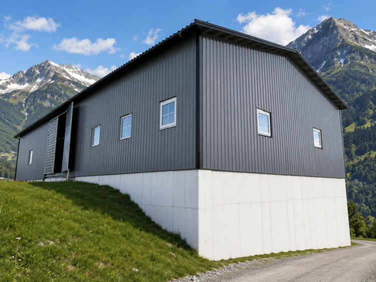 Låve 12,5x32m fra nordøst